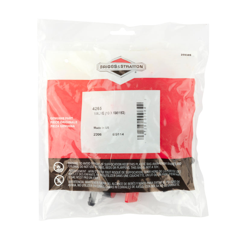 Briggs & Stratton - 4265 - 10 of 698183 Fuel Shut-Off Valves