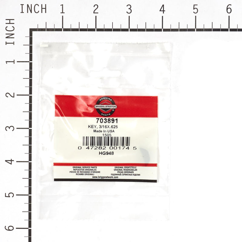 Briggs & Stratton - 703891 - KEY 3/16X.625