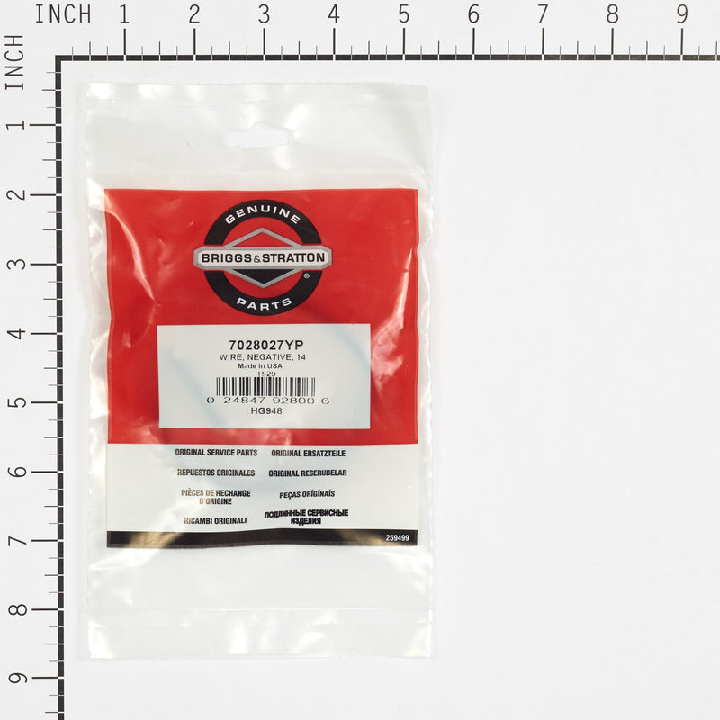 Briggs & Stratton - 7028027YP - WIRE NEGATIVE 14