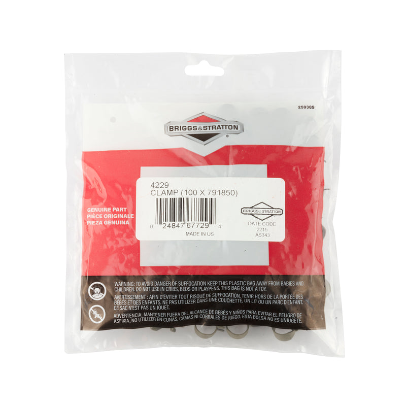 Briggs & Stratton - 4229 - 100 of 791850 Clamp, Green, ID .490”