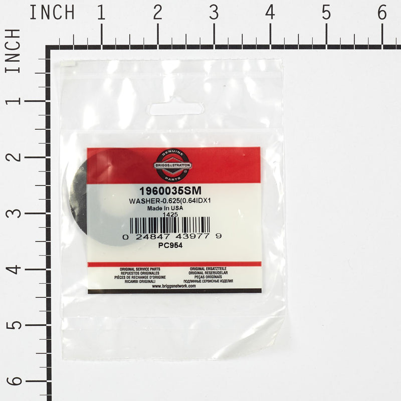 Briggs & Stratton - 1960035SM - WASHER-0.625(0.64IDX1