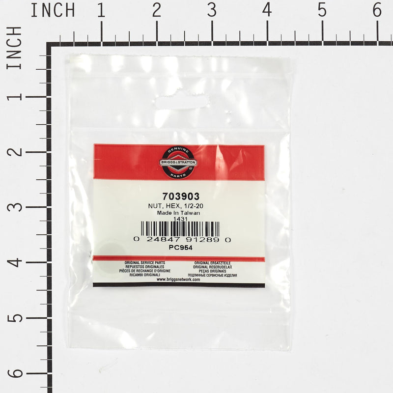 Briggs & Stratton - 703903 - NUT HEX 1/2-20