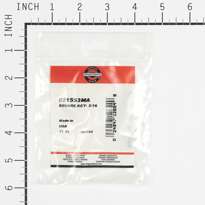 Briggs & Stratton - 21553MA - Square Key - 3/16"