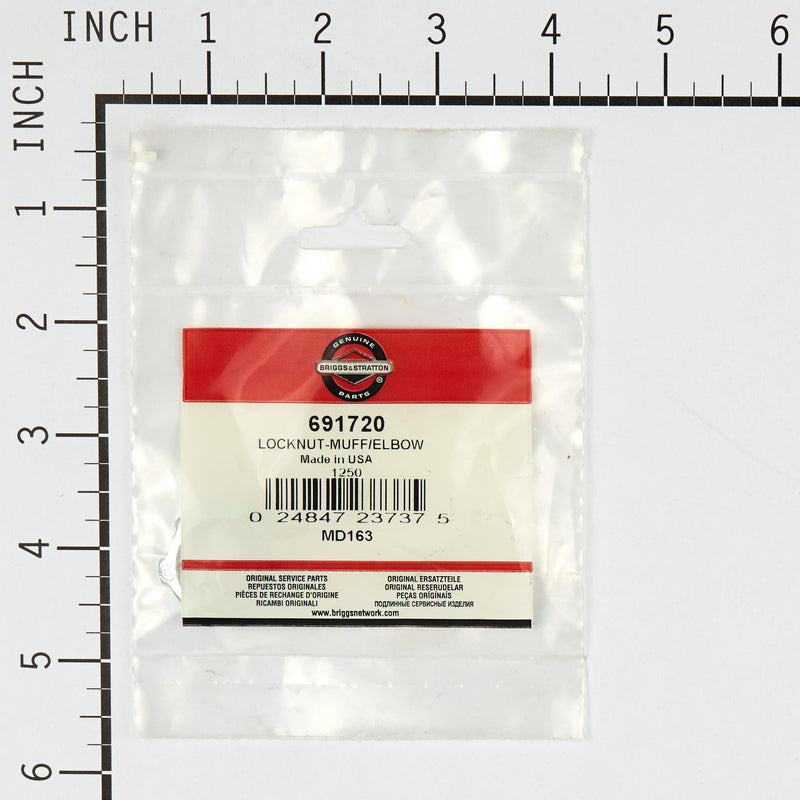 Briggs & Stratton - 691720 - LOCKNUT-MUFF/ELBOW