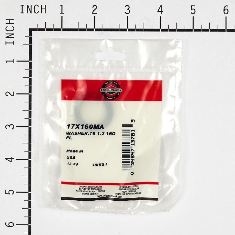 Briggs & Stratton - 17X160MA - WASHER.76-1.2 16G FL