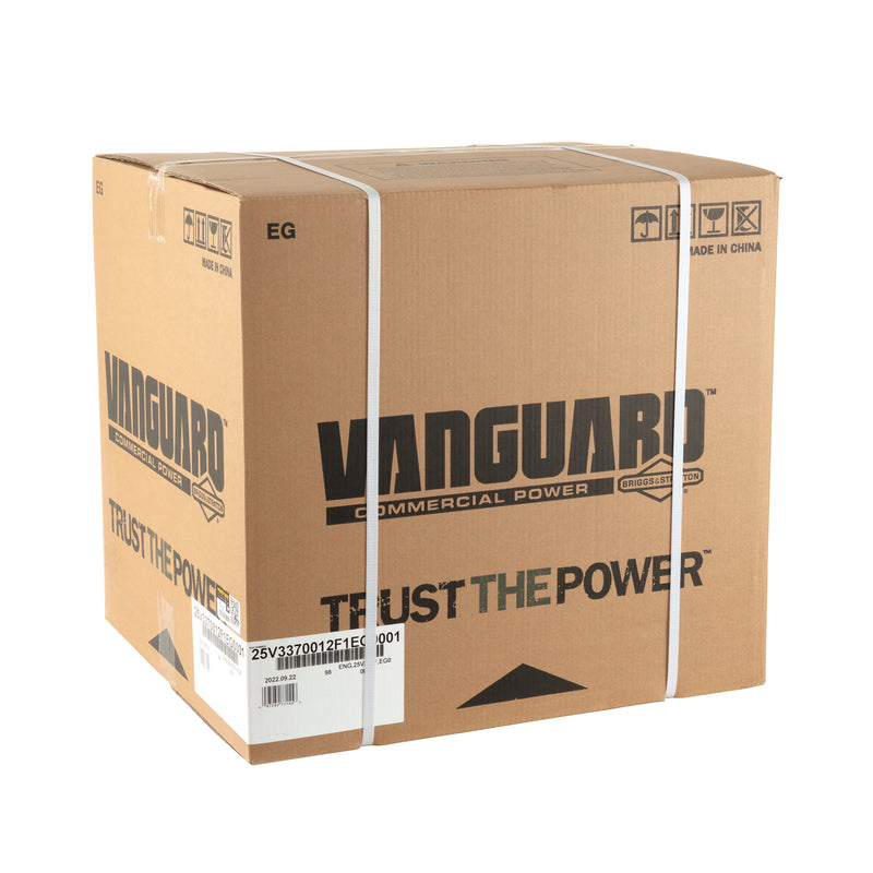Briggs & Stratton - 25V337-0012-F1 - Vanguard Series, Single Cylinder, 4-Cycle Gas Engine, 1" x 3-31/64" Crankshaft, Electric Starter, 20A Alternator