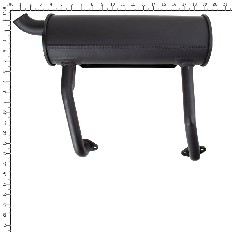 Briggs & Stratton - 595141 - Above Deck Muffler, Starter Side Discharge