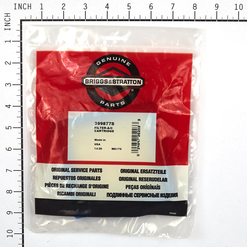 Briggs & Stratton - 399877S - FILTER-A/C CARTRIDGE