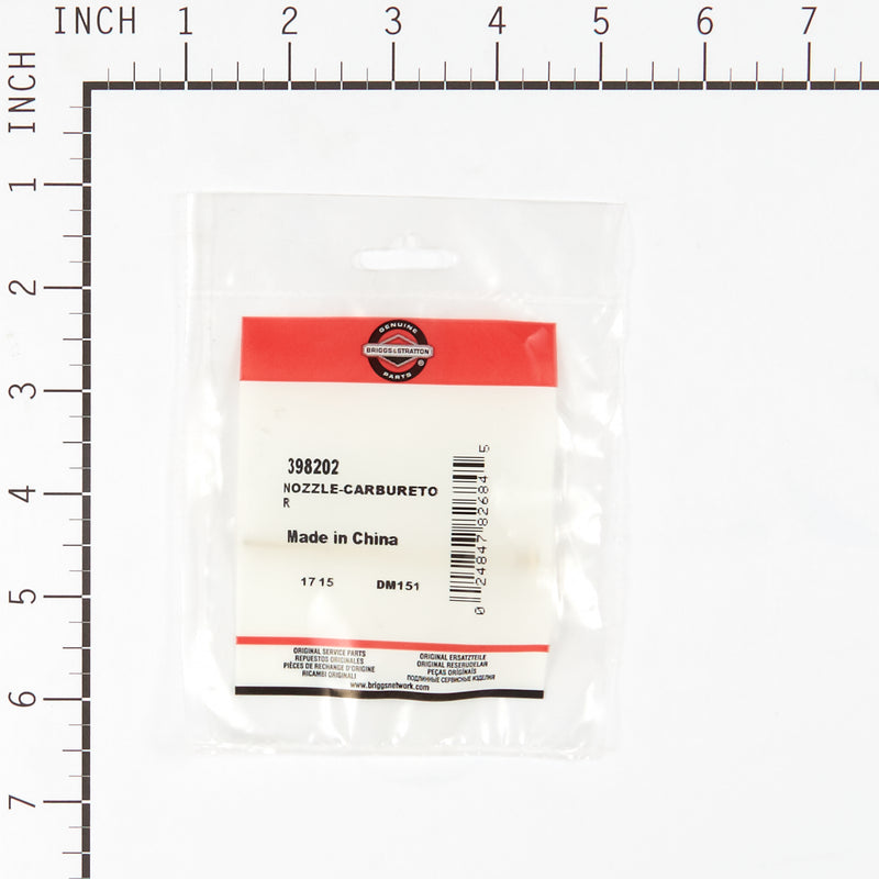 Briggs & Stratton - 398202 - NOZZLE-CARBURETOR