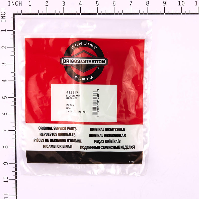 Briggs & Stratton - 492947 - FILTER-PRE CLEANER
