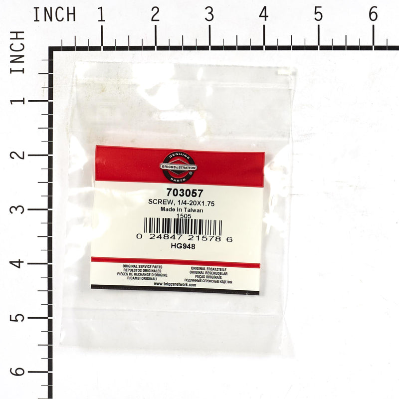 Briggs & Stratton - 703057 - SCREW 1/4-20X1.75