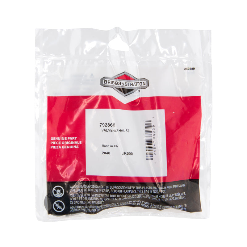 Briggs & Stratton - 792868 - VALVE-EXHAUST
