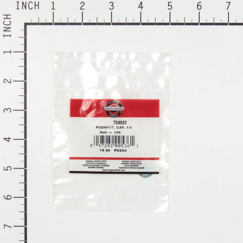 Briggs & Stratton - 704005 - Replacement 1/4 Pushnut Cap