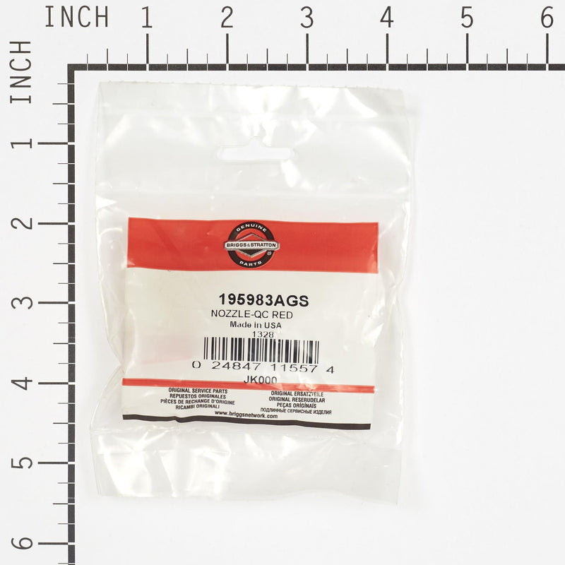 Briggs & Stratton - 195983AGS - NOZZLE-QC RED