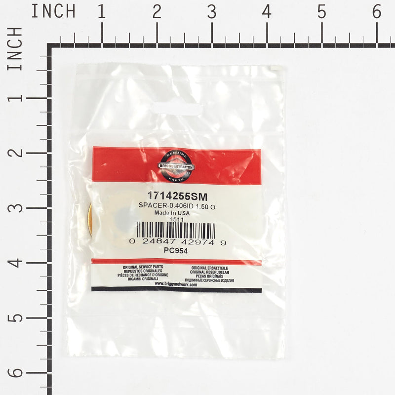 Briggs & Stratton - 1714255SM - SPACER-0.406ID 1.50 O
