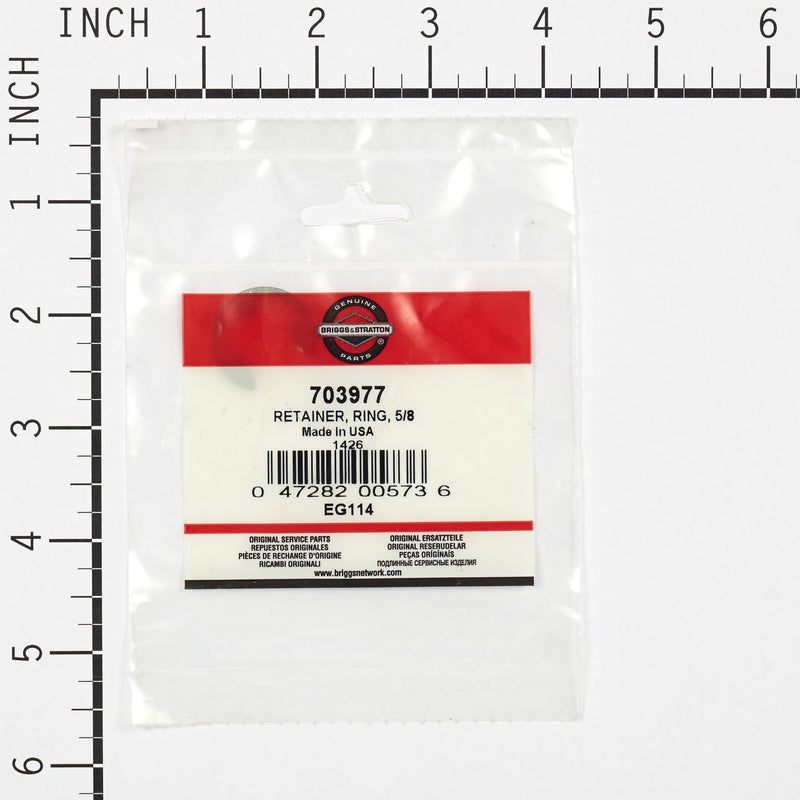 Briggs & Stratton - 703977 - RETAINER RING 5/8