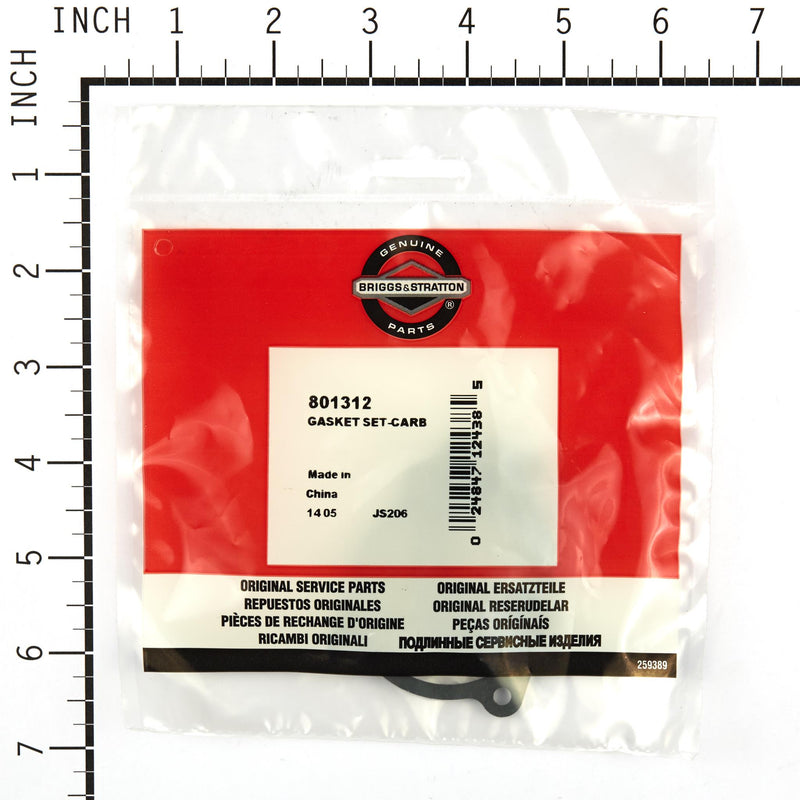 Briggs & Stratton - 801312 - GASKET SET-CARB